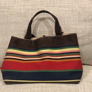 Kate Spade classic rainbow tote